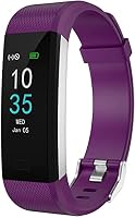 LEBEXY Fitness Armband Wasserdicht | Smartwatch Fitness Tracker Uhr | Fitness Uhr mit Schrittzähler Armband, S1-Version (Violett) – Ansicht 1