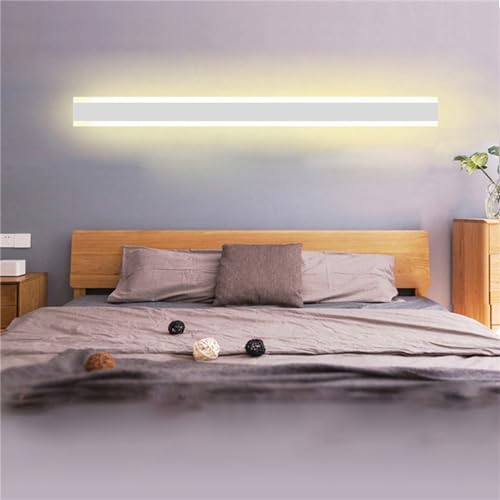 Aplique de pared LED regulable de 40cm en color blanco para iluminar salones modernos