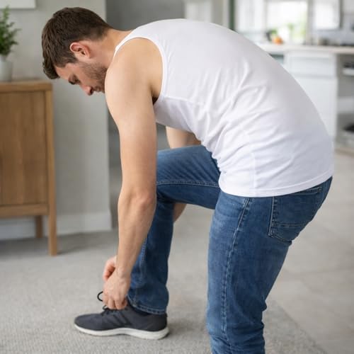 SGS 5er-Pack: Stilvolle Unterhemd Herren EXTRA LANG +12 cm & Tank Top Herren - Feinripp Muskelshirts Männer & Unterziehshirt Mann(XXL- Weiß 100% Baumwolle)