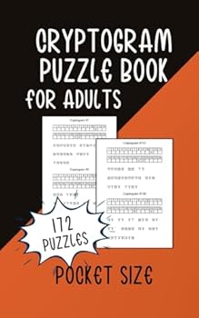 Paperback Cryptogram Puzzle Book Pocket Size: 172 Puzzles For Adults Book