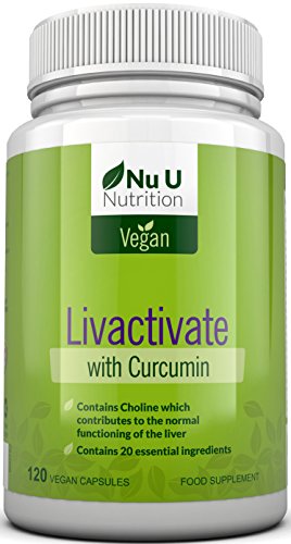 Livactivate Liver Cleanse with Curcumin & Dandelion | All Vegan Liver Detox Capsules (not Tablets) | 120 Capsules (4 Month Supply) | Contains 20 Essential Ingredients for Liver Support