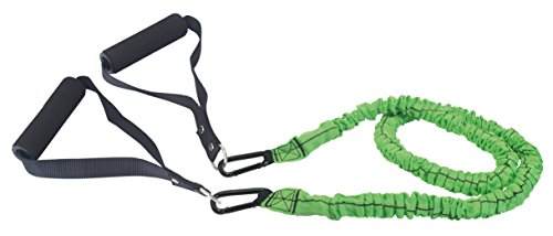 Schildkröt Fitness 960074 Expander Set Pro, 1 Expansor Lineal y 2 Empuñaduras, Verde/Negro