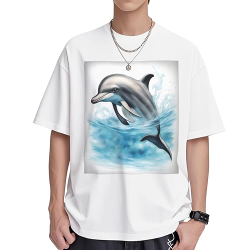 T-shirt dauphin col rond Trendy Pop contre la chaleur : restez au frais avec style