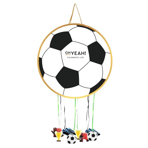 OH YEAH - Piñata de Cumpleaños Grande - Decoración Fiestas Infantiles Niño y Niña - Piñatas Grandes para Rellenar con Juguetes y chuches - FÁCIL DE RELLENAR (Balón)