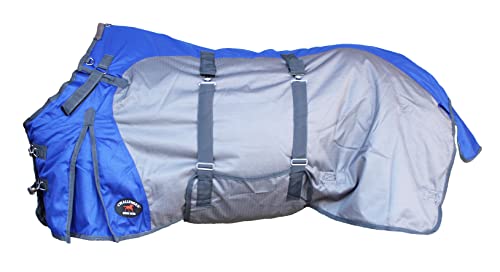 Image of 1200D Horse Turnout Blanket Waterproof, Breathable, Heavy-Weight Winter Blanket with 300g Fill, Ripstop Outer Shell