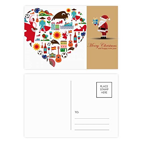 Carte postale cœur espagnol flamant rose pour rompre avec les cartes banales