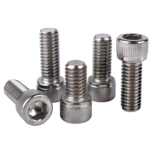 Kosjethas QD102568723DBJ M4-0.7 X 8Mm Socket Head Cap Screws Din912 Bolts, 304 Stainless Steel 18-8 thumb #3
