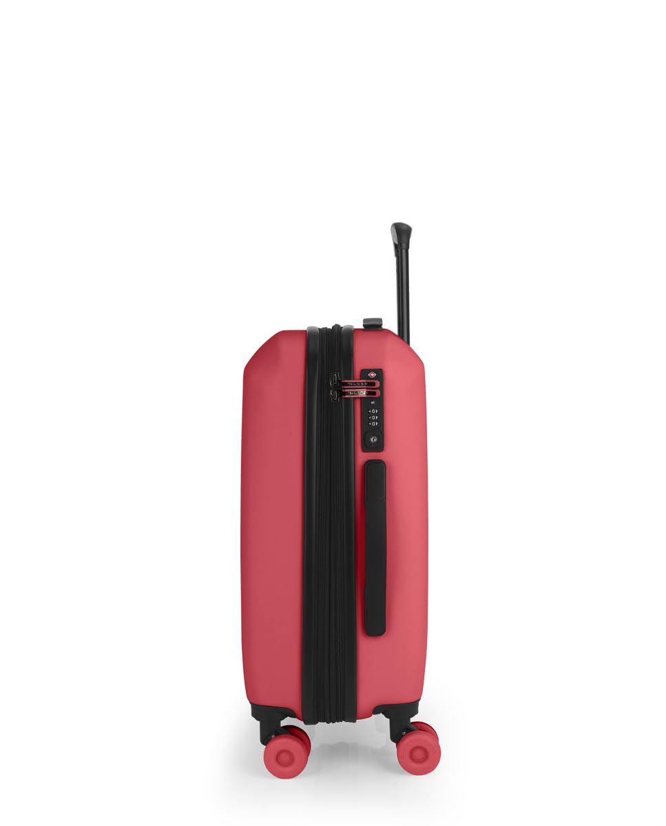 Gabol - Maleta de Cabina Rígida Expandible 38x55x20/23 cm Pacific 42L en Polipropileno con Cerradura TSA y 4 Ruedas Dobles 360°