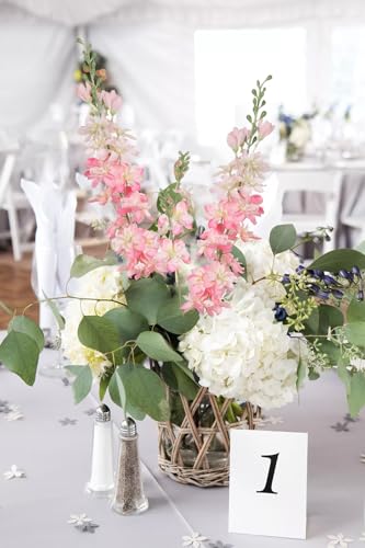 Insunsix 6Pcs Pink Artificial Flowers 33 Inch Pink Delphinium Silk Flowers Long Stem Fake Pink Flowers For Wedding Centerpieces For Home Tables Party Decor thumb #4