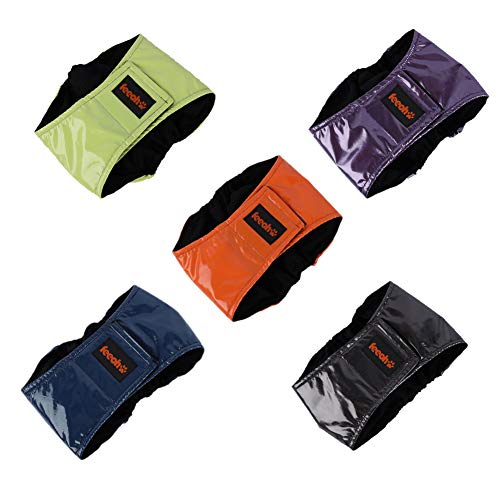 Feeoh Pañales lavables para perros machos - Pañales lavables para el vientre para perros machos