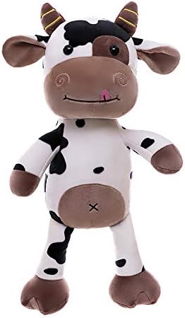 Amazon Co Jp かわいい子牛人形ぬいぐるみかわいい牛人形牛年マスコットぬいぐるみ人形60cma おもちゃ
