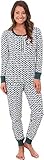 Jane & Bleecker Women's Thermal Long Jane Pajama Gift Set