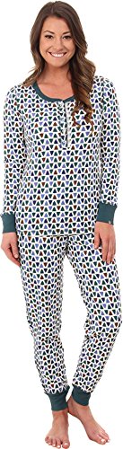 JANE & BLEECKER Women's Thermal Long Jane Pajama Gift Set