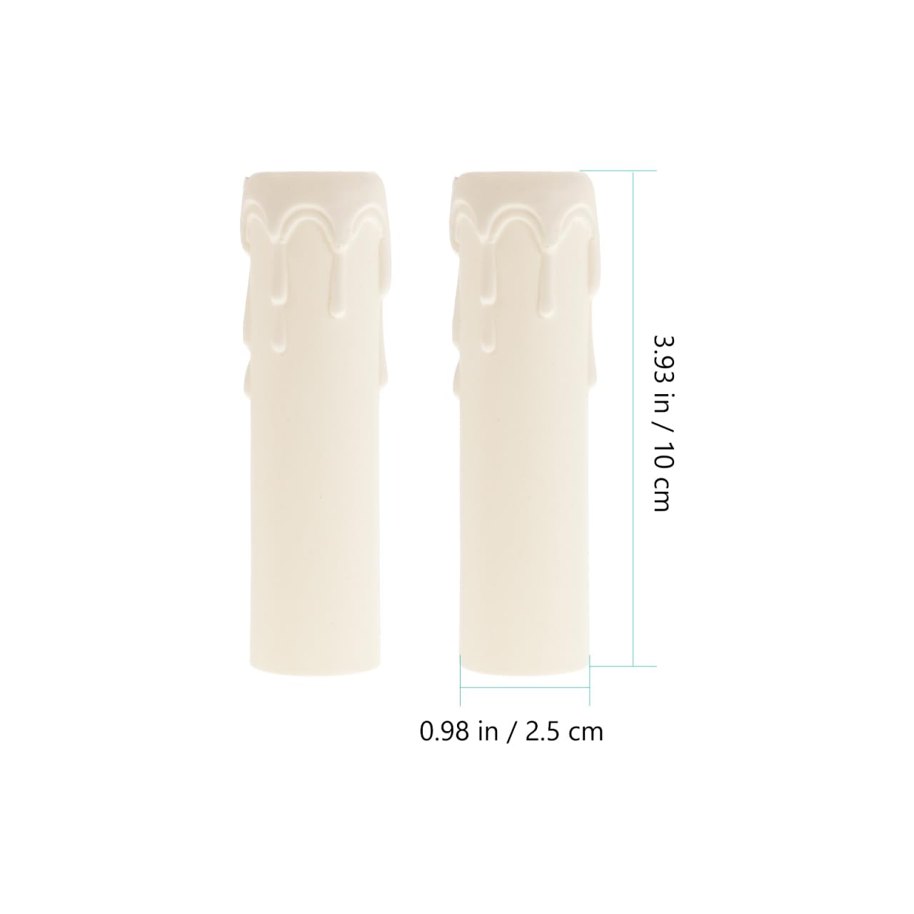 OSALADI 20 Piezas Mangas De Vela De Lágrimas Candelabro De Velas Cubre Zócalo De Manga De La Base De La Lámpara De Caja El Plastico Manga De La Cubierta Sucursales