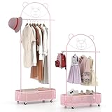 3 options de hauteur différentes au choix : ce porte-vêtements dispose de tubes amovibles qui facilitent le réglage de la hauteur. Avec 3 options de hauteur différentes de 130 cm, 150 cm et 182 cm, le porte-vêtements peut être ajusté individuellement pour grandir avec votre enfant.