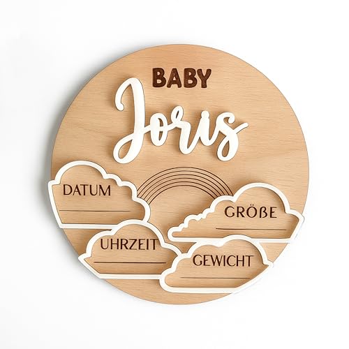 Personalisierte Baby Ankündigung Schild, Geburt Ankündigung...