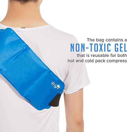 image for Bodyprox Pain Relief Ice Pack with Strap for Hot & Cold Therapy, Micro