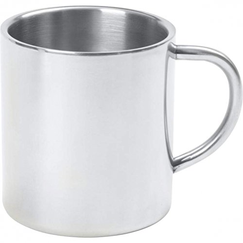 Maxam Double-Walled Stainless-Steel Coffee Mug With Handle (15 Ounces) #TOP26