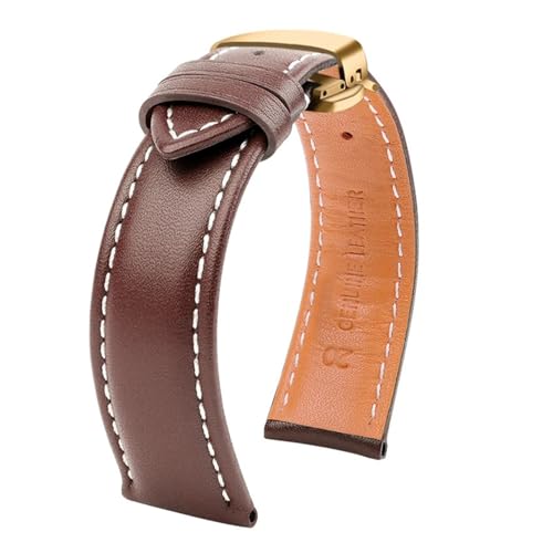 Bracelet de montre cuir 22mm compatible Breitling Aviation pour remplacer un modèle usé