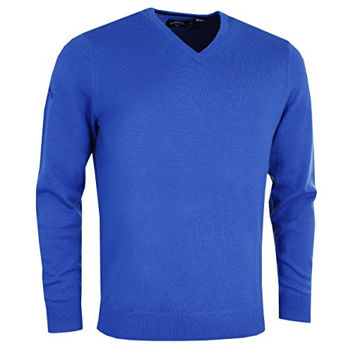 Callaway Mens V Neck Sweatshirt Long Sleeve Surfing Blue M