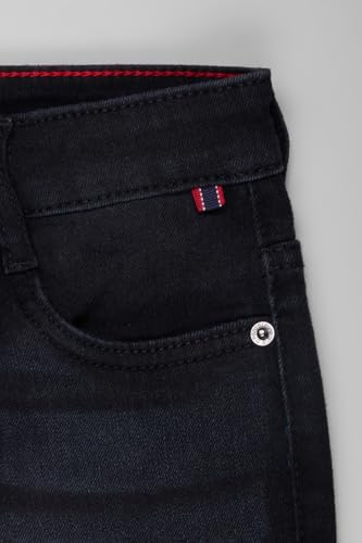 Image of Pantaloons Junior Kids Cotton Stretch Blend Jeans | Slim Fit | Mid Rise Waist | Full Length