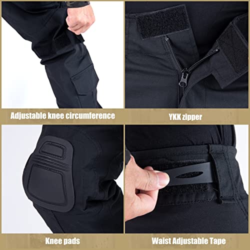 Votagoo Combat Pants With Knee Pads, G3 Hunting Multicam Pants For Men Tactical Military Paintball Trousers Airsoft Gear #TOP4