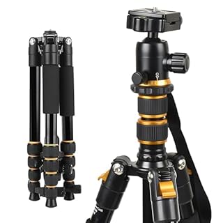 HIGOO Aluminum Rifle Tripod Shooting Stick Gun Rest Stand Compatible with MLOK Handguards for Hunting & Shooting, 21-63 Inches