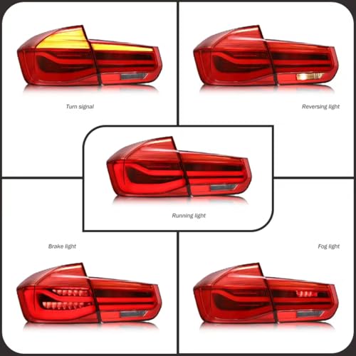 Rear Lamp Compatible With BMW For 3 Series F30 F35 2013-2018 Taillight Projetor Tail Lamp Daytime Running Light Automotive Car Lights(Red Full Set) - Image 4