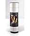 Produktbild Kaminofen Thorma Delia raumluftunabhängig schwarz / Kachel weiß 7,5kW
