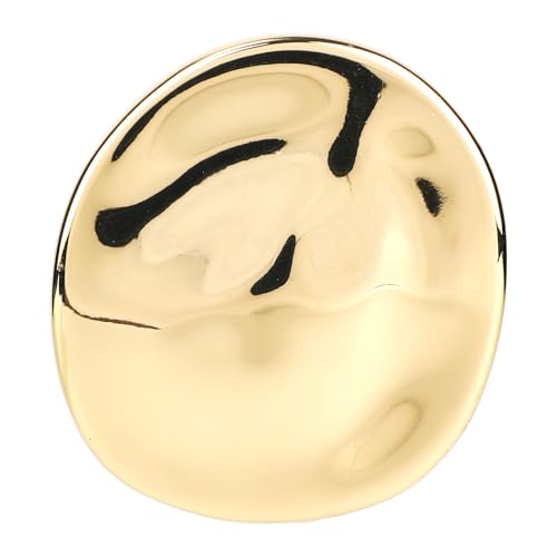 Geometric Metal Brooch Pin, Irregular Large Round Vintage Brooches for