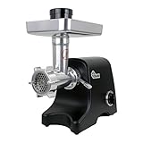 CHARD FG1000B, #12 Heavy Duty Electric Food Grinder, Stainless Steel, Multicolor Black, 500 watts