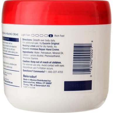 Miniatura 7 de Eucerin Original Healing Rich Creme 16 oz (paquete de 6)