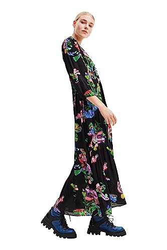 Desigual Women's Vest_Poppy-Lacroix Dress, Black, Mittel