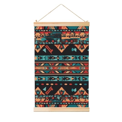 Poster mural tribal Navajo avec cadre bois 91,4x61 cm