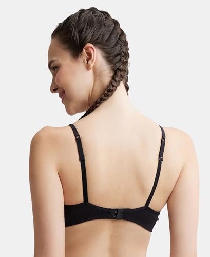 Image of Jockey Women's Cotton Non-Padded Wire Free Beginners Bra (SS12 Black 38C Black 38C)