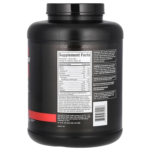 Image of MuscleTech Performance Series Nitro Tech Whey Gold| 24g Protein| With BCAA & Glutamine & Precursors |For Lean Muscle Gain| Sports Nutrition | 5.03 lbs (2.28 Kg) | Double Rich Chocolate Flavour