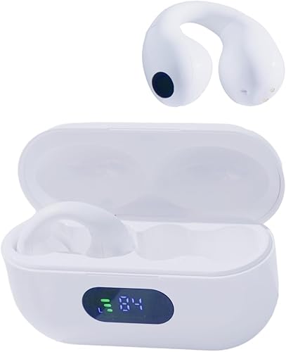 Tayogo Auriculares Bluetooth con clip para la oreja, auriculares abiertos con micrófonopantalla, clips inalámbricos para los oídos, Bluetooth V5.3,