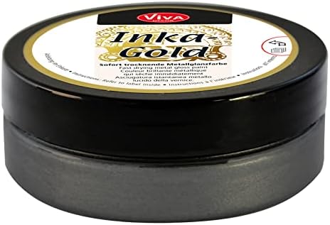 Viva Decor Graphite-Inka Gold, Acrylic, Multicolour, 7.11x7.11x3.17 cm