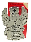 Westmon Works Infermiera Visiera Clip Angelo Guardiano Infermieri Decorazione Auto Set con Preghiera Card