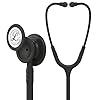 3M Littmann Stetoscopio per il monitoraggio Classic III, testina Black Edition, tubo auricolare nero, 69 cm, 5803