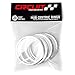 Circuit Performance 108mm OD to 78.1mm ID Silver Aluminum Hub Centric Rings