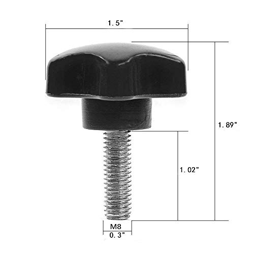 Jecar 8 Hardtop Quick Removal Bolts Thumb Screws Compatible With Jeep Wrangler 2007-2023 Jk Jku Jl Jlu Sports Sahara Freedom Rubicon X 2 4 Door Accessories(Black) #TOP2