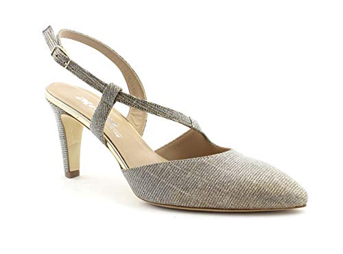 Melluso E1602F Platino Oro Scarpe Donna Decolletè