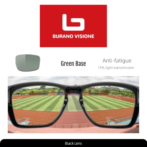 Image of B.N.U.S Non-Polarized Corning Glass Lens Wrap Around Sunglasses Men Women | UV Protection Scratch-Resistant Multi-Color Paint-Free Light Grilamid Frame Running Cycling Sport Fit