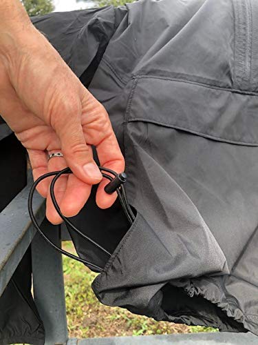 Vetfriends.com Usaf Veteran Packable Pullover Jacket - Embroidered, Water Resistant, Black, Unisex (X-Large) #TOP3