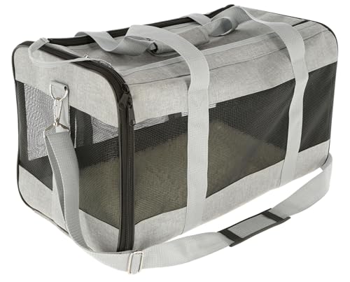Bolsa de transporte para gatos de 12 kg y perros pequeños con asa y correa ajustable 2