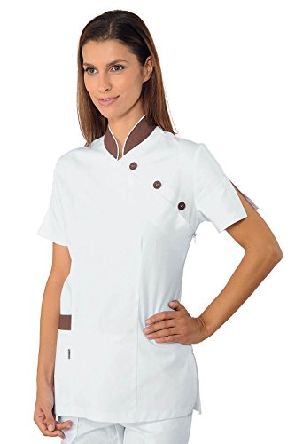 Isacco T-shirt Saigon Blanc + Cacao, Blanc + Cacao, XXL, 100% coton Cover