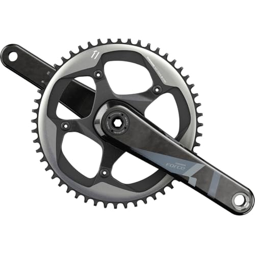 SRAM Force 1 Crankset - 172.5mm, 10/11-Speed, 42t, 110 BCD, GXP Spindle Interface, Black