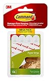Command Poster Hanging Strips, 136-Strips, Decorate Damage-Free