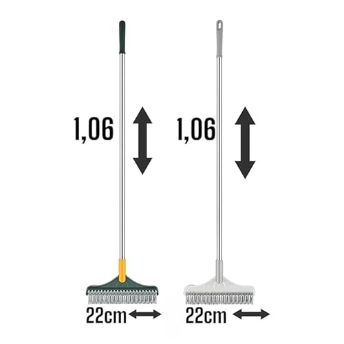 Vassoura Rodo Multifuncional Angular 2 em 1 para limpeza de cantos e cabeça que ajusta o ângulo para